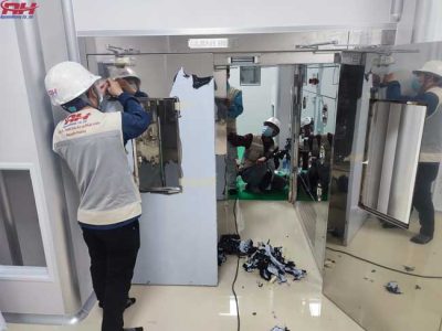 Vật liệu sử dụng trong xây dựng phòng sạch không thể thiếu.